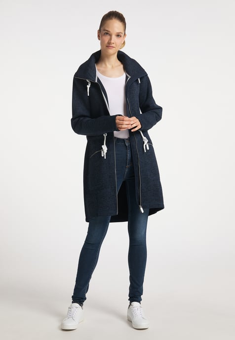 ICEBOUND Yuka serie Gebreide fleece jas Dames marine gem - Image 4