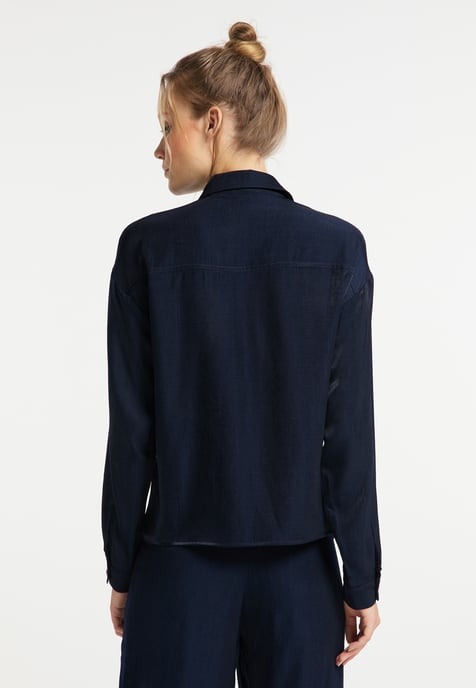 Dreimaster Blouse Dames marine - Image 4