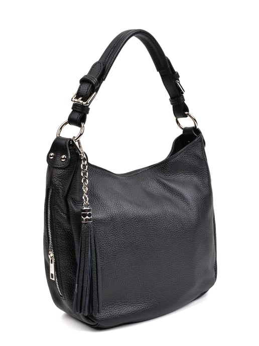 Anna Luchini SS22 AL 1516 Black Leather Bag - Image 4