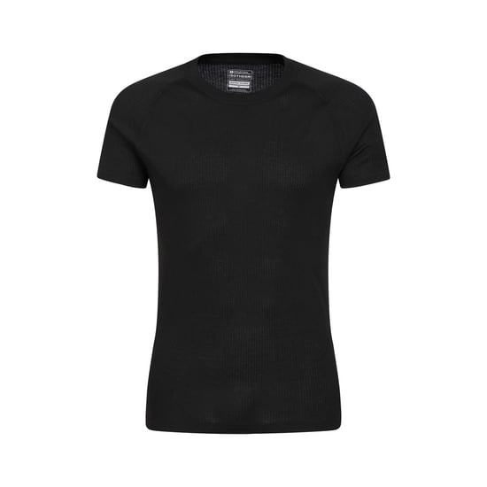 Mountain Warehouse Mens Talus Round Neck Short-Sleeved Thermal Top (Black)