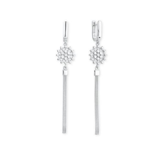 Amor earring for ladies, 925 Sterling silver, zirconia synth.