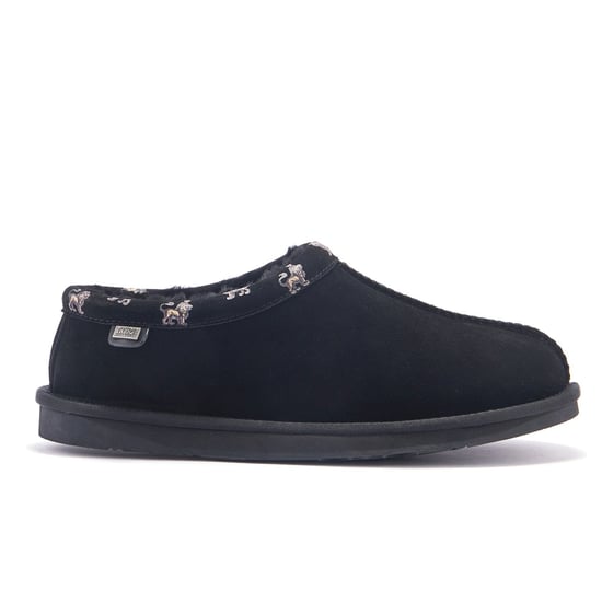 Mens Outback Black Slippers