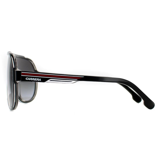 Carrera Aviator Mens Black Red Dark Grey Gradient 1057/S