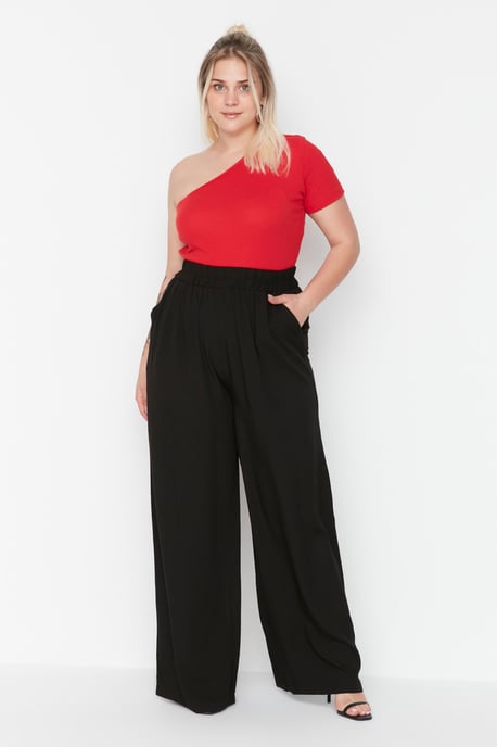 Trendyol Damens Vida Midja Plus Size Byxor - Image 4