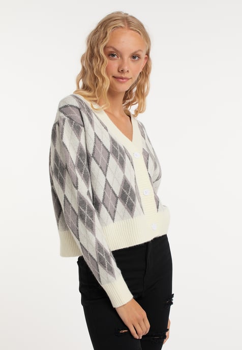 Mymo Vest Blonda Dames Wol Wit Veelkleurig - Image 3