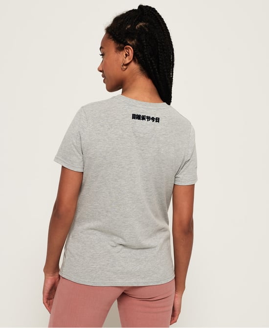 SUPERDRY Vintage Logo Flock Script T-Shirt