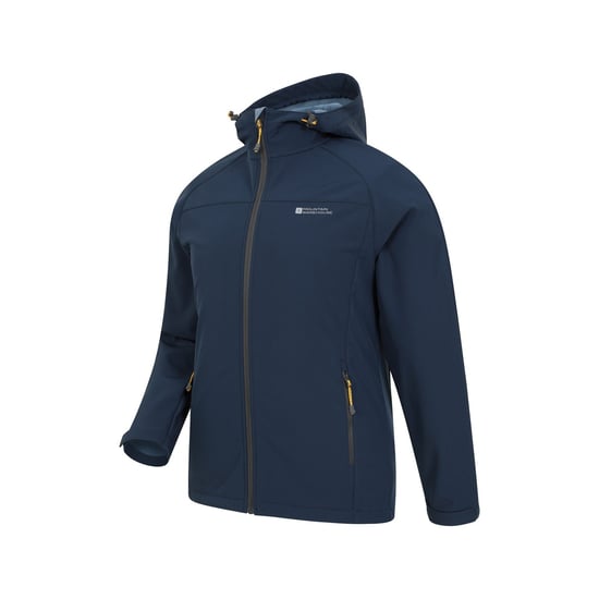 Mountain Warehouse Mens Exodus Waterproof Soft Shell Jacket (Blue) - Image 4