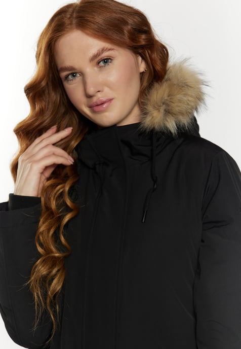 Dreimaster Winterparka met imitatiebont Dames zwart - Image 5