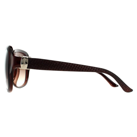 Salvatore Ferragamo Rectangle Womens Brown Gradient Sunglasses - Image 3