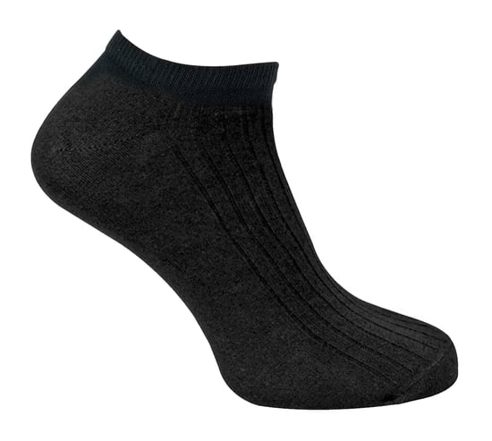 Men's 100% Cotton Ankle Socks | Sock Snob | Breathable No Show Soft Invisible Trainer Socks - Black - Image 2