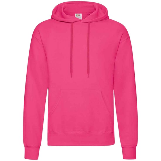 Fruit Of The Loom Unisex Volwassenen Klassiek Sweatshirt met capuchon (Fuchsia) - Image 1