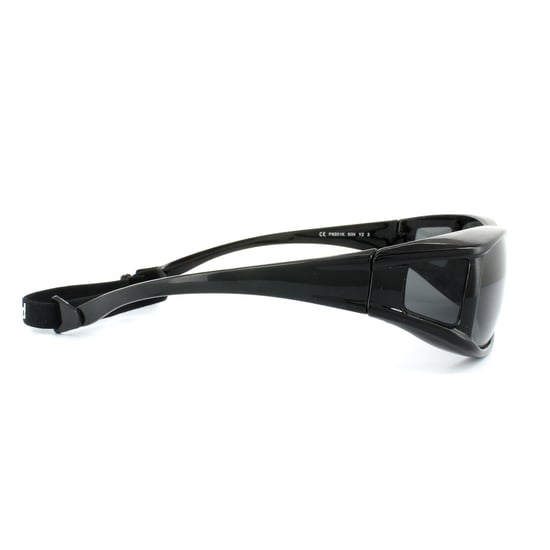 Polaroid Suncovers Wrap Unisex Black Grey Polarized Sunglasses