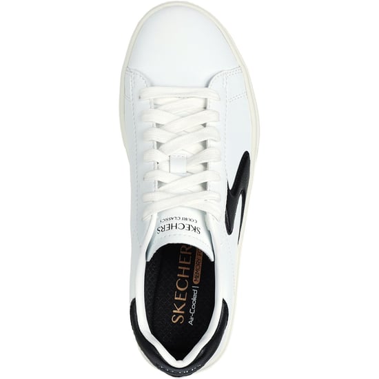 Skechers Eden LX - Beaming Glory Polyurethane Women's White/Black Trainers - Image 3