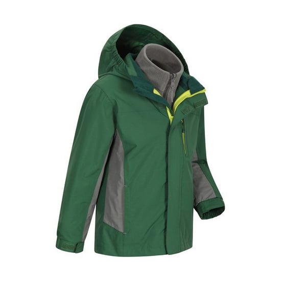 Mountain Warehouse Kinder/Kids Cannonball 3 in 1 Waterdichte Jas (Khaki) - Image 4