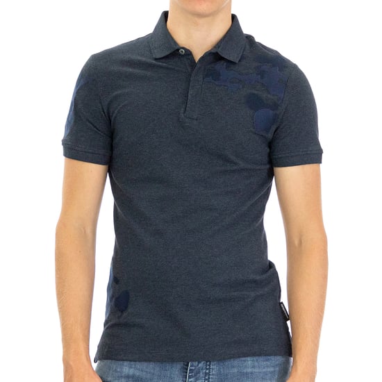 Emporio Armani Men Polo Shirt Half sleeve Navy - Image 1