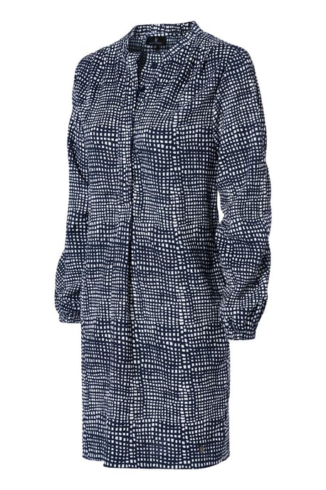 Cecile Print Tuniek Navy / Wit
