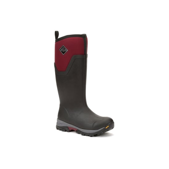 Muck Laarzen Arctic Ice Tall Rubber Zwart/Maroen Wellington Laarzen - Image 1