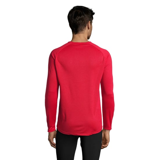 SOLS Heren Sport T-shirt met lange mouwen (Rood) - Image 2