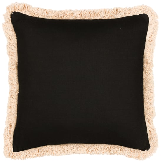Paoletti Oromo Printed Geometric Fringed Cushion Cover - Image 2