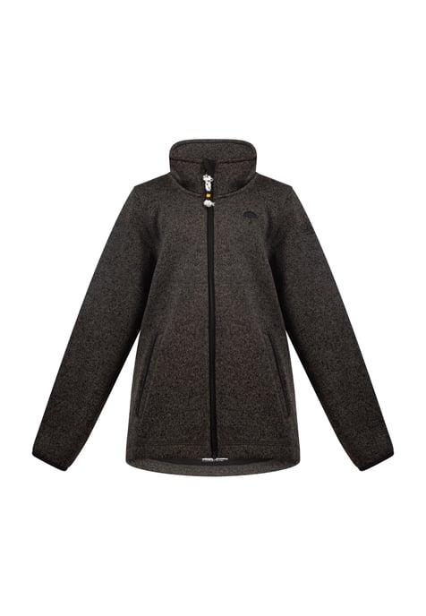 Schmuddelwedda Gebreide fleece jas meisjes (kinderen) grijs melange - Image 1