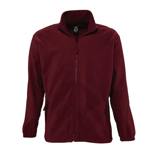 SOLS Mens North Full Zip Outdoor Fleece Jacket (Burgundy) - Image 1