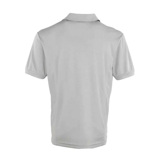 Premier Heren Coolchecker Pique Poloshirt (Zilver) - Image 2