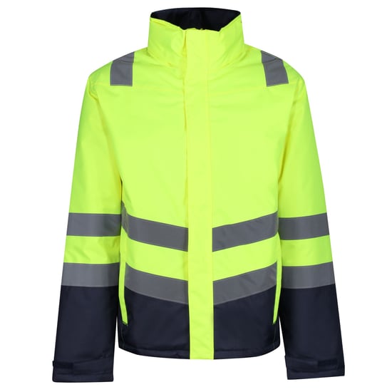 Regatta Mens High-Vis Bomber Jacket (Yellow/Navy)