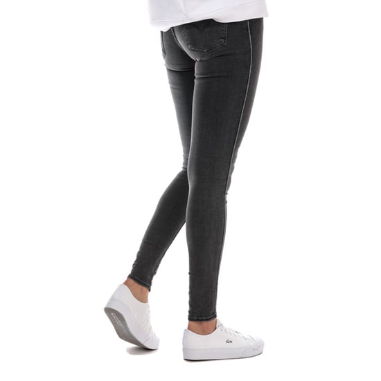 Women's Levis 710 Super Skinny Zip Past Jeans in Black - Image 2