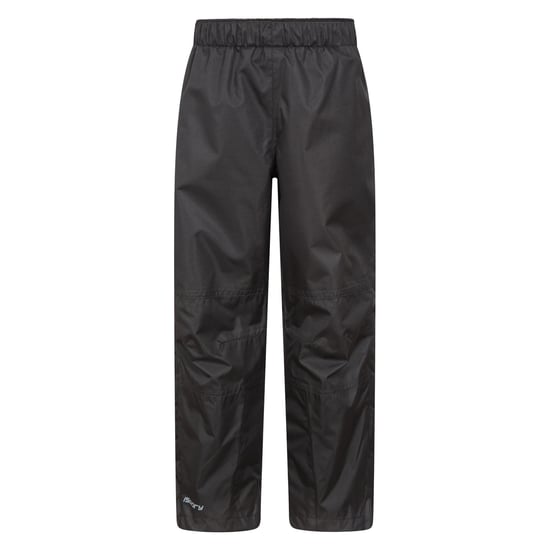 Mountain Warehouse Childrens/Kids Spray II Waterproof Over Trousers (Black) - Image 1