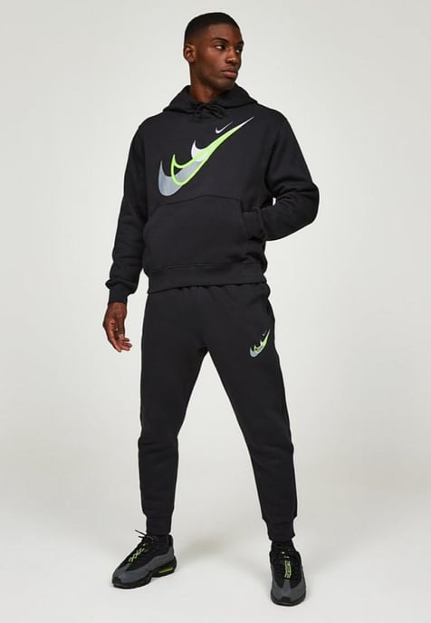 Nike Standard Issue Moto Overhead Tracksuit in Black - Image 1