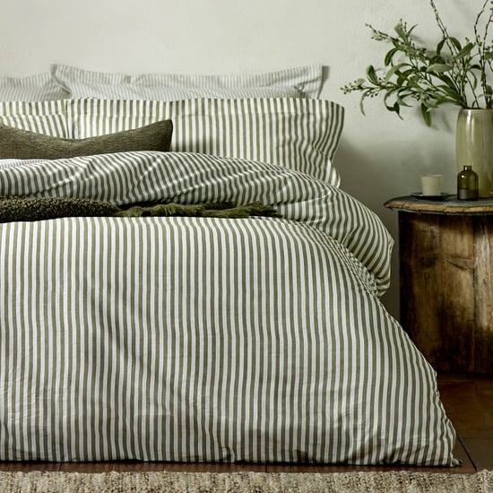 Yard Hebden Mélange Stripe Cotton Pillowcase Pair - Image 3