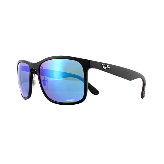 Ray-Ban Sunglasses RB4264 601SA1 Matte Black Blue Flash Polarized Chromance