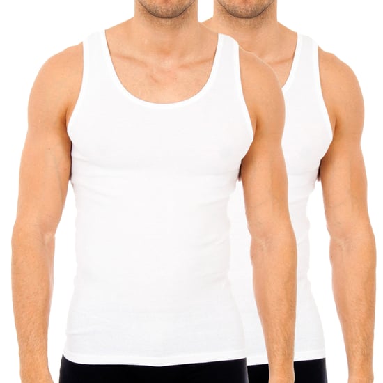 Pack of 2 undershirts with wide straps for men, model AS02300.