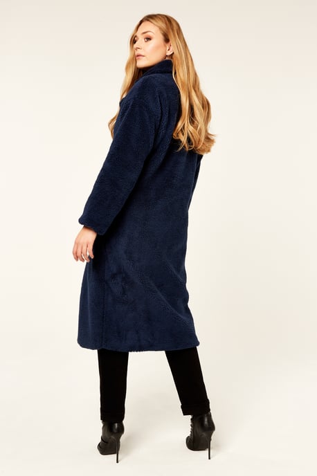 Longline Teddy Coat - Image 4