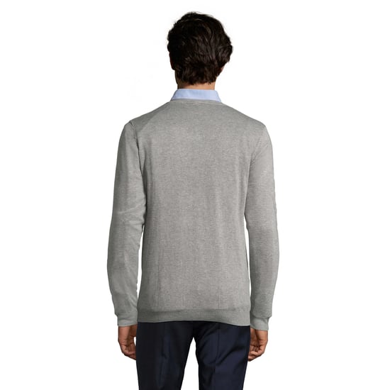 SOLS Mens Glory Sweater Top (Grey Melange) - Image 2
