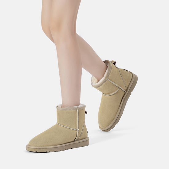 EVER AU Australia Women Ostrich Leather Short Boots