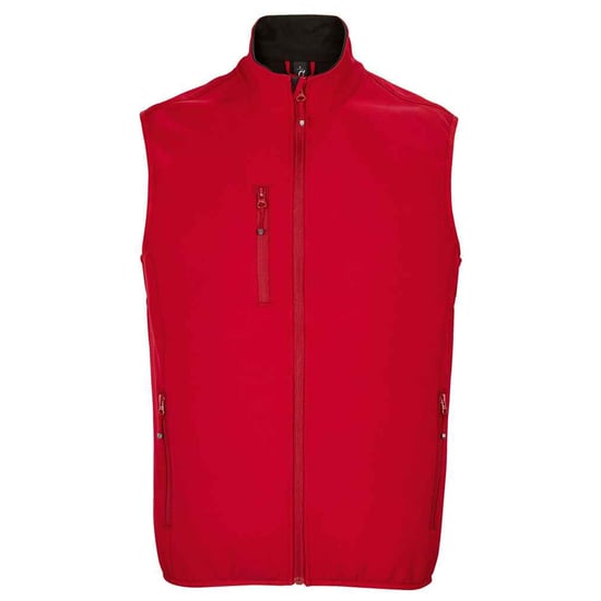 SOLS Heren Falcon Softshell Bodywarmer met rits (Peperrood) - Image 1