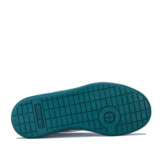 Boy's Lacoste Children Carnaby 120 Trainers in White Green