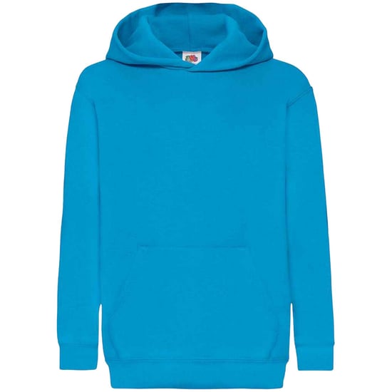 Fruit Of The Loom Kids Unisex Classic 80/20 Hoodie (Azure Blue) - Image 1