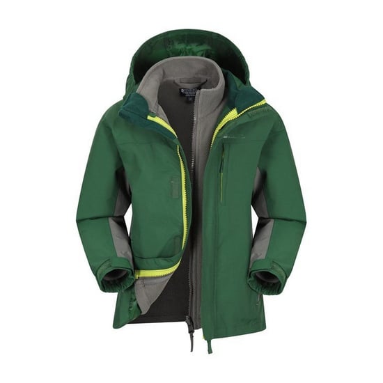 Mountain Warehouse Kinder/Kids Cannonball 3 in 1 Waterdichte Jas (Khaki) - Image 5