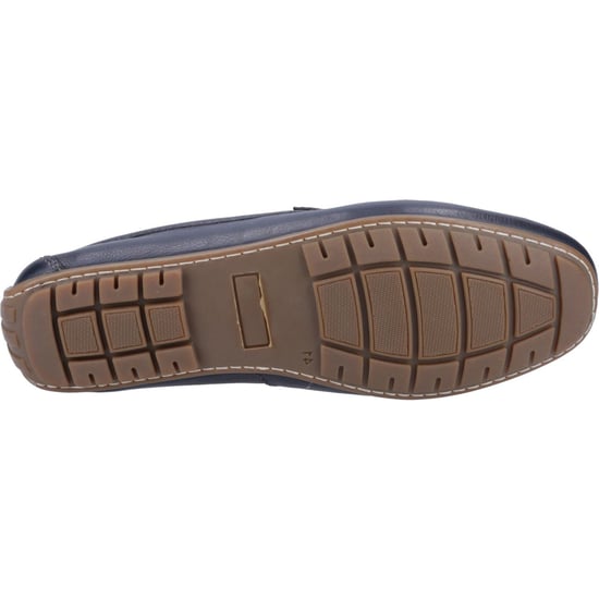 Hush Puppies Ralph Leer Heren Navy Bootschoenen - Image 3
