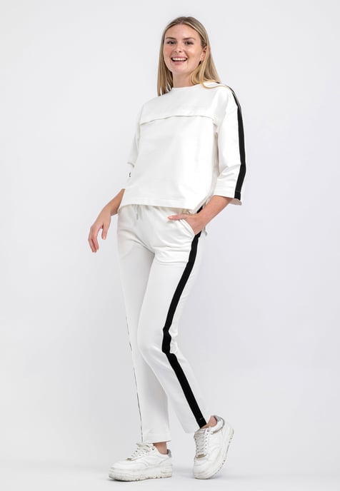 Tom Barron Ladies Half-short sleeve Tracksuit with Embroidery Detailing