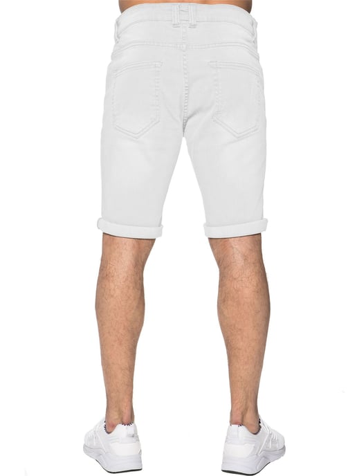 Mens Ripped Skinny Shorts - Image 3