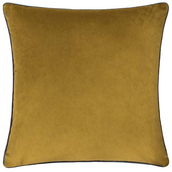 Paoletti Meridian Piped Velvet Cushion Cover