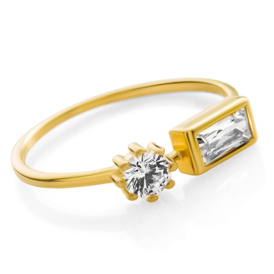 Orphelia 'Madelyn' Dames 925 Sterling Zilveren Ring - Goud ZR-7583/G - Image 3