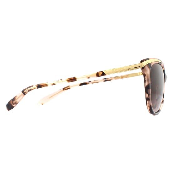Ralph by Ralph Lauren Cat Eye Womens Pink Tortoise Dark Brown Gradient Sunglasses