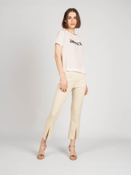 Patrizia Pepe Trousers Woman's Yellow - Image 1