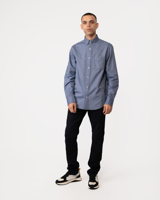 GANT Mens Regular Fit Long Sleeve Oxford Shirt - Image 4