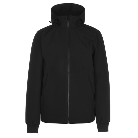 Fabric Men Softshell Jacket Long Sleeves Full Zip Elasticated Wrist Cuffs Top