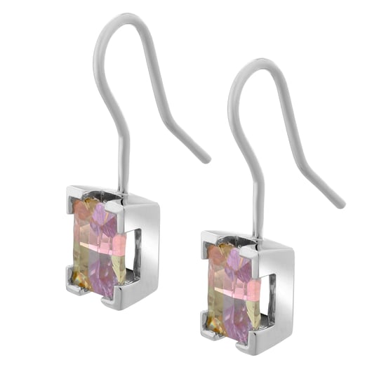 Orphelia Dames 925 Sterling Zilveren Dangle Oorbellen - Zilver CC-46 - Image 4